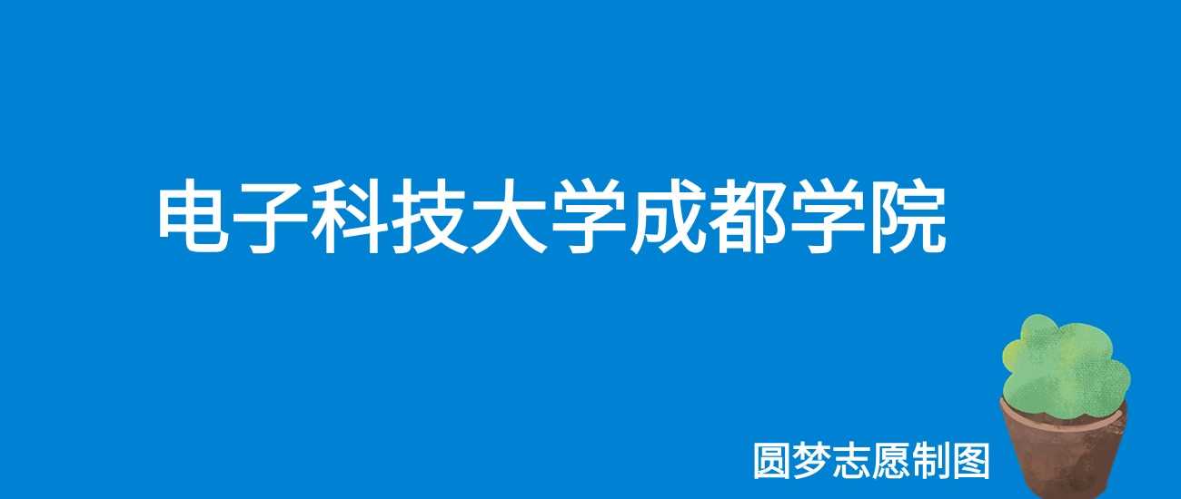 电子科大成都学院2025学费：15600-18700元