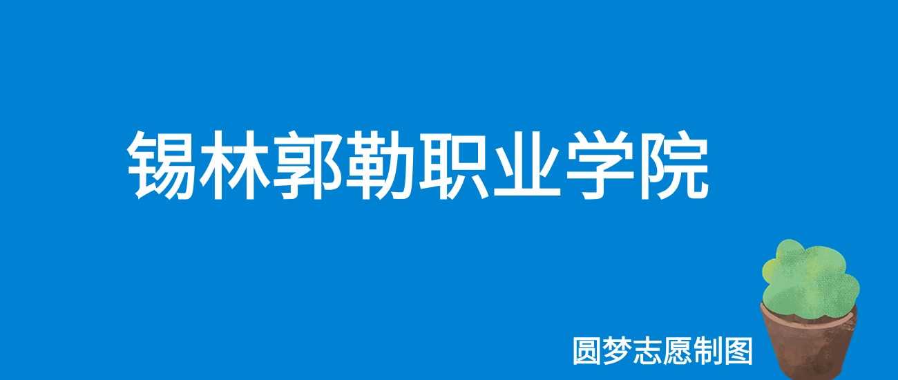 锡林郭勒职院2024最低录取分：全国文理科数据与位次参考